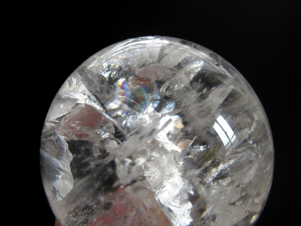 ミナスジェライス州 コリント産 レインボークォーツ 水晶丸玉