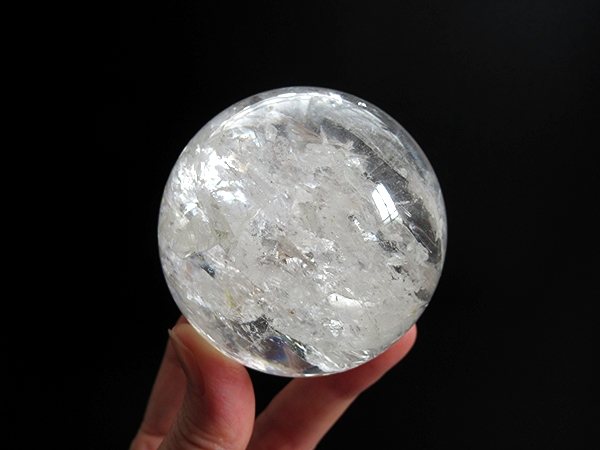 ミナスジェライス州 コリント産 レインボークォーツ 水晶丸玉