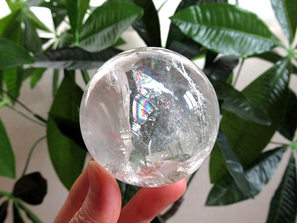 ミナスジェライス州 コリント産 レインボークォーツ 天然水晶丸玉/通販