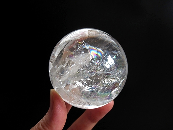 ミナスジェライス州 コリント産 レインボークォーツ 天然水晶丸玉/通販