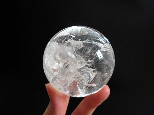 ミナスジェライス州 コリント産 レインボークォーツ 水晶丸玉