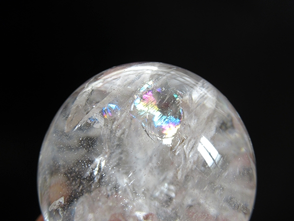 ミナスジェライス州 コリント産 レインボークォーツ 水晶丸玉