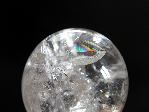 ミナスジェライス州 コリント産 レインボークォーツ 水晶丸玉