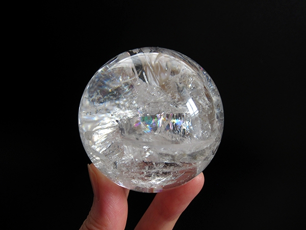 ミナスジェライス州 コリント産 レインボークォーツ 水晶丸玉