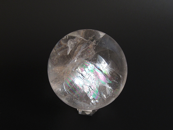 コリント産 レインボークォーツ 水晶 丸玉 ミナスジェライス州