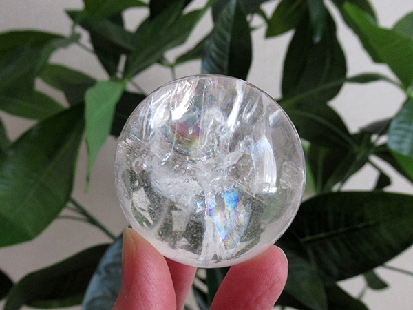 ミナスジェライス州 コリント産 レインボークォーツ 天然水晶丸玉/通販