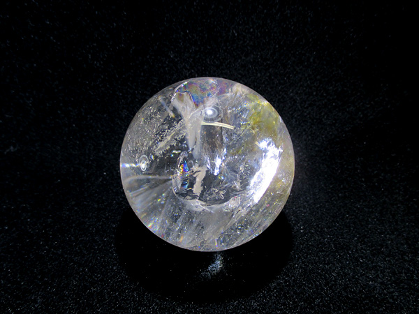 高品質】 天然水晶 レインボークォーツ（虹入り） 丸玉 ブラジル産