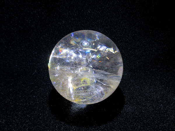 高品質】 天然水晶 レインボークォーツ（虹入り） 丸玉 ブラジル産