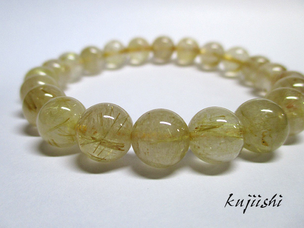 ルチルクォーツ ブレスレット 約9mm～10mm 3000円均一コーナー 【鬮石