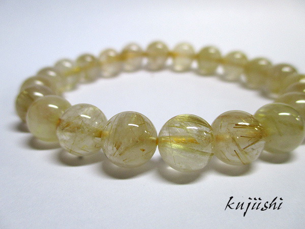 ルチルクォーツ（水晶）天然石ブレスレット