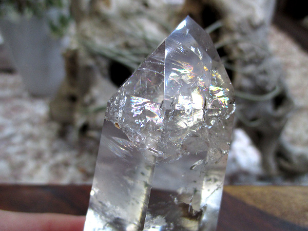 天然水晶 レインボークォーツ ポイント 天然石専門店【鬮石】 天然石 ...