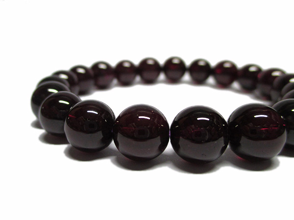 【希少,美品】ロードライトガーネット　９㎜　ブレスレット ロードライトガーネットブレスレット 約9～9.5mm | 天然石
