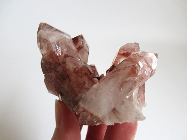 希少　ファントム水晶 100%天然赤水晶　水晶クラスター　レッドファントム 赤い水晶クラスター オレンジリバーファントム水晶 | Pay ID