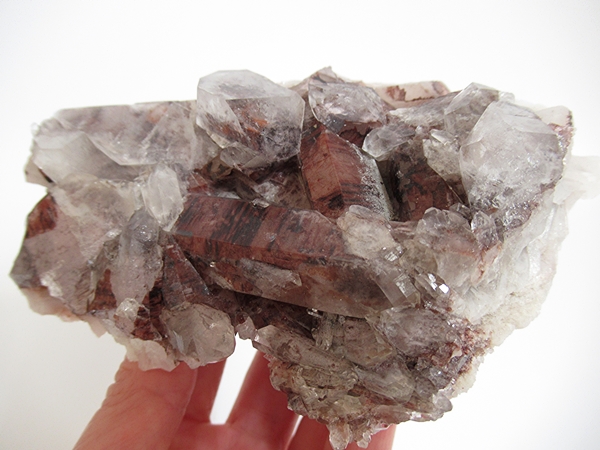 リチウムレッドファントム 水晶 クラスター 原石 ミナスジェライス州