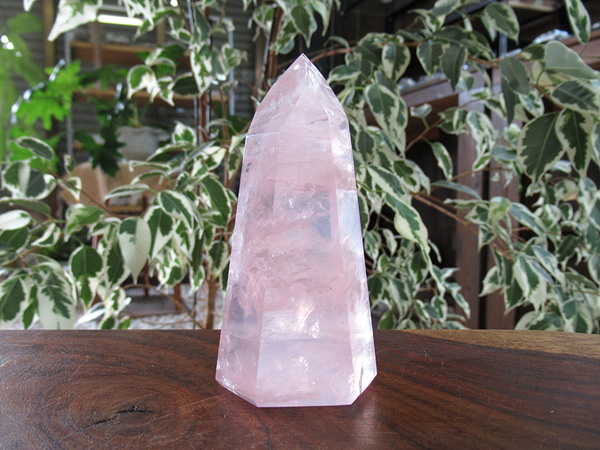 ローズクォーツ ポイント 紅水晶 天然石専門店 販売/鬮石