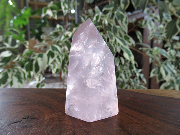ローズクォーツ ポイント 紅水晶 天然石専門店 販売/鬮石