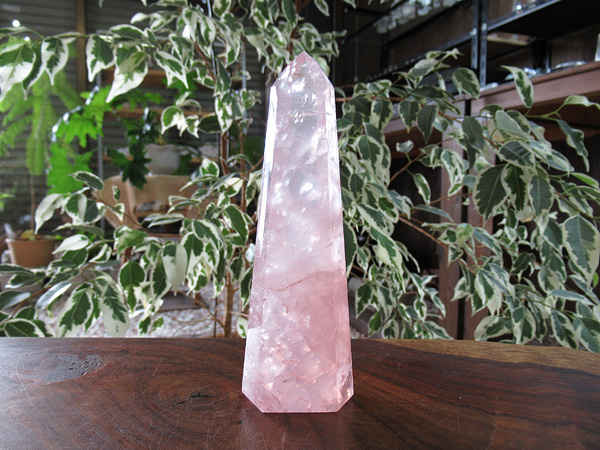ローズクォーツ ポイント 紅水晶 天然石専門店 販売/鬮石