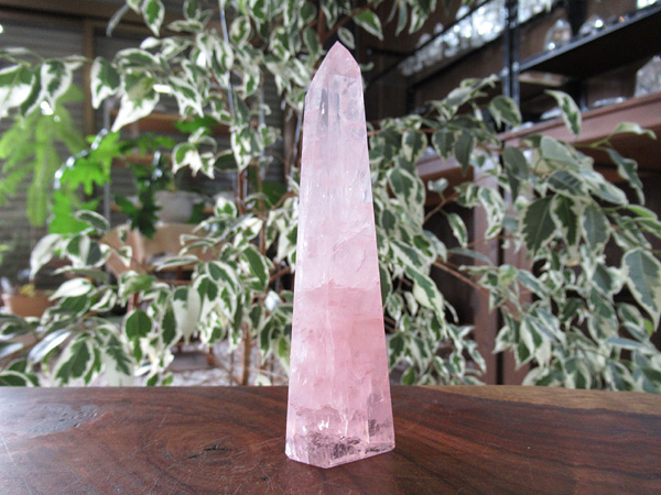 ローズクォーツ ポイント 紅水晶 天然石専門店 販売/鬮石