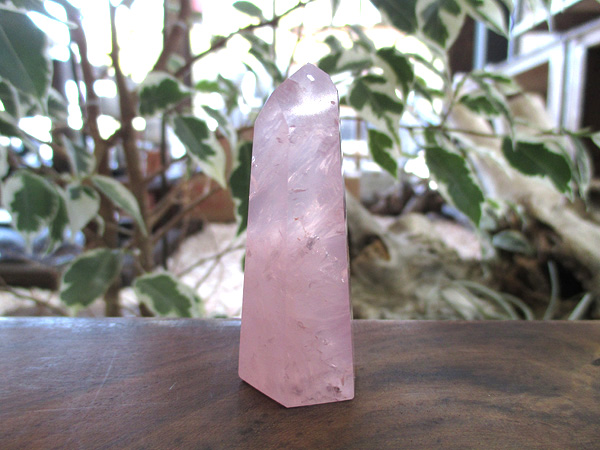 ローズクォーツ ポイント 紅水晶 天然石専門店 販売/鬮石