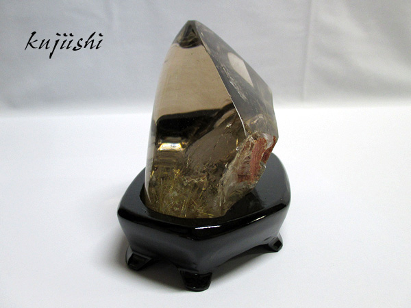 ルチルクォーツ ポリッシュ 台付 【鬮石（くじいし） kujiishi】