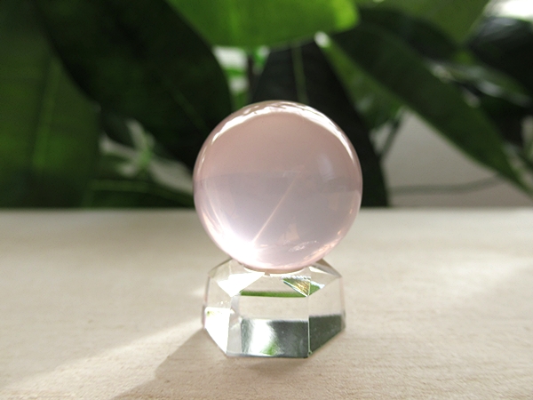 スターローズクォーツ 丸玉 紅水晶 マダガスカル産 天然石