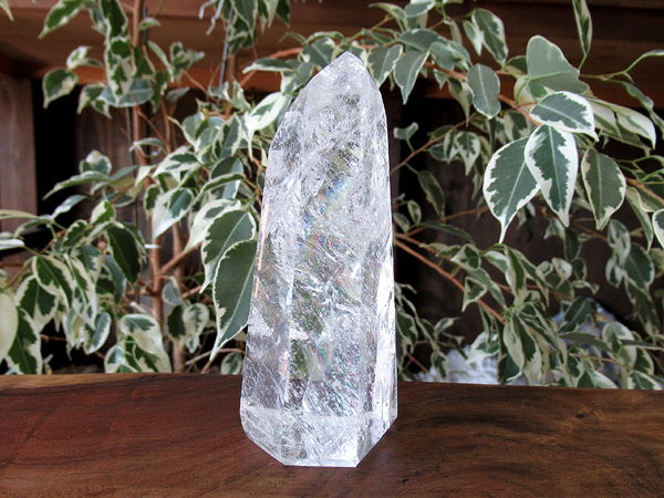 最高品質　レインボースタッデッドクォーツ　レインボー入 レインボースタッデッドクォーツ/天然水晶ポイント/トカンティンス州産