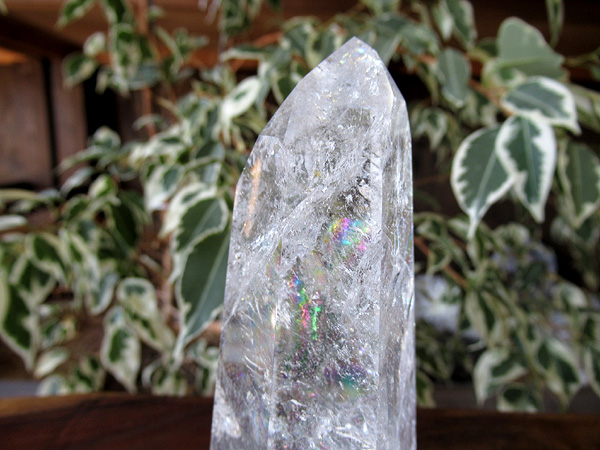 最高品質　レインボースタッデッドクォーツ　レインボー入 レインボースタッデッドクォーツ/天然水晶ポイント