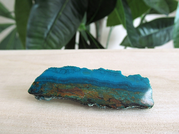 アリゾナ州 USA クリソコラ スライス 原石ポリッシュ 天然石
