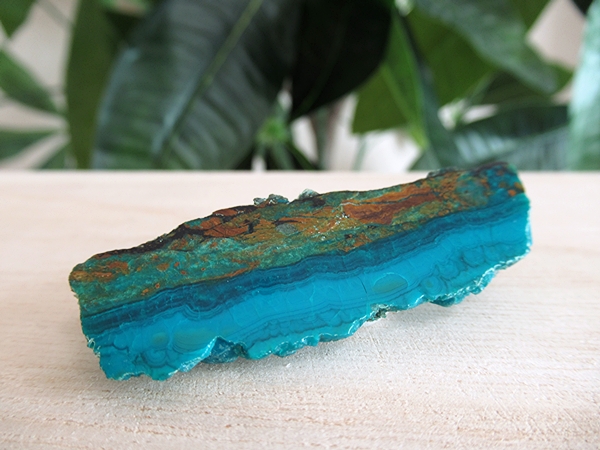 アリゾナ州 USA クリソコラ スライス 原石ポリッシュ 天然石