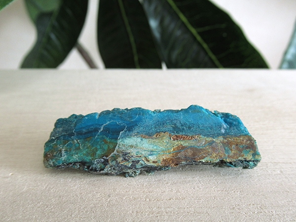 アリゾナ州 USA クリソコラ スライス 原石ポリッシュ 天然石