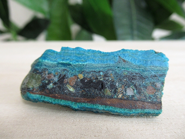 アリゾナ州 USA クリソコラ スライス 原石ポリッシュ 天然石