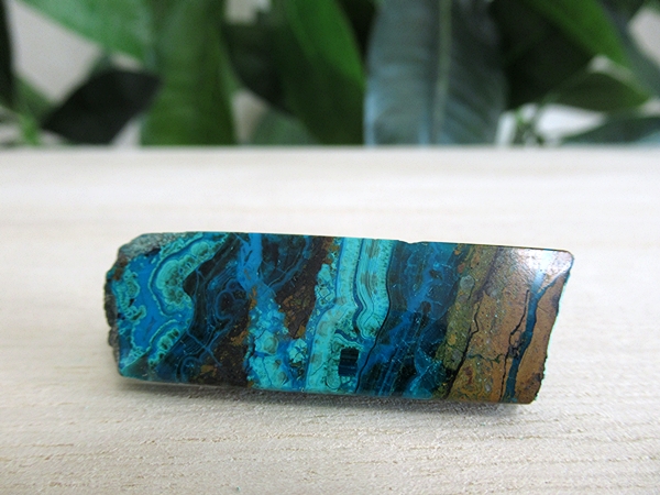 アリゾナ州 USA クリソコラ スライス 原石ポリッシュ 天然石