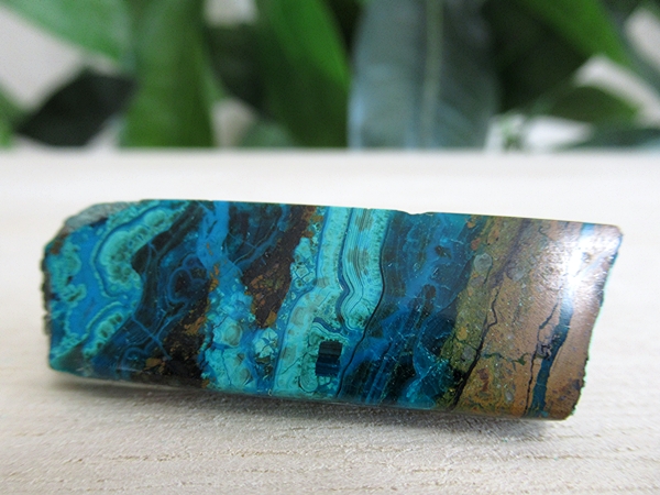 アリゾナ州 USA クリソコラ スライス 原石ポリッシュ 天然石