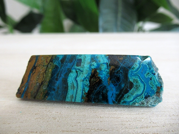 アリゾナ州 USA クリソコラ スライス 原石ポリッシュ 天然石