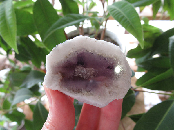 トラピッチェ アメジスト キャンドルクォーツ 原石 スライス | 天然石