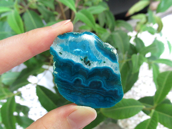 アメリカ アリゾナ州 クリソコラ スライス 原石 ポリッシュ