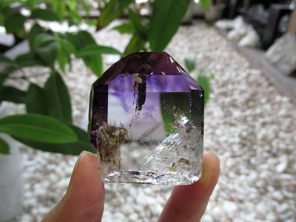 アメジストエレスチャル ポイント マダガスカル産 紫水晶