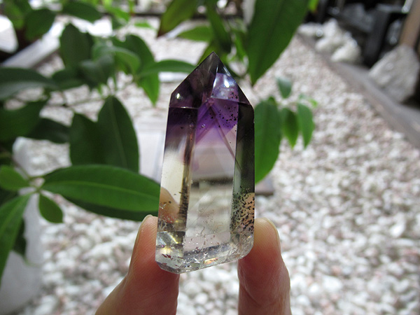 アメジストエレスチャル ポイント マダガスカル産 紫水晶