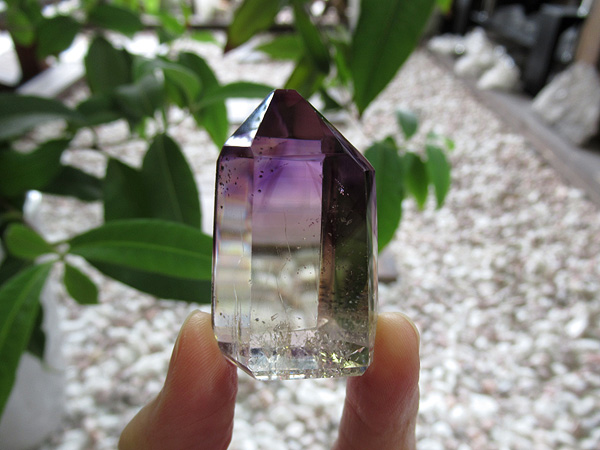 アメジストエレスチャル ポイント マダガスカル産 紫水晶