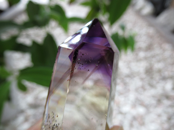 アメジストエレスチャル ポイント マダガスカル産 紫水晶