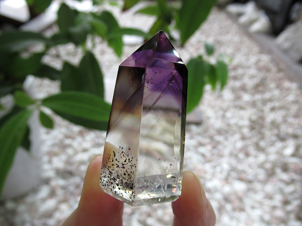 アメジストエレスチャル ポイント マダガスカル産 紫水晶