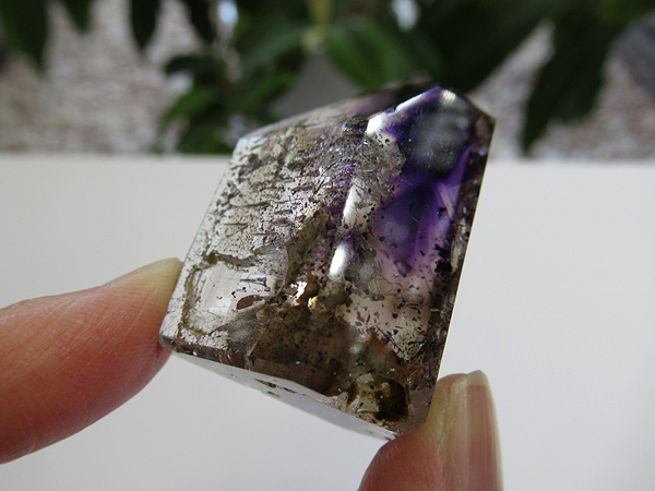 アメジストエレスチャル ポイント マダガスカル産 紫水晶