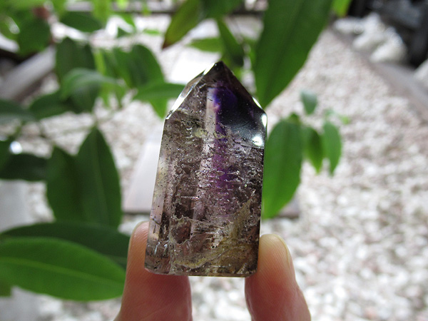 アメジストエレスチャル ポイント マダガスカル産 紫水晶