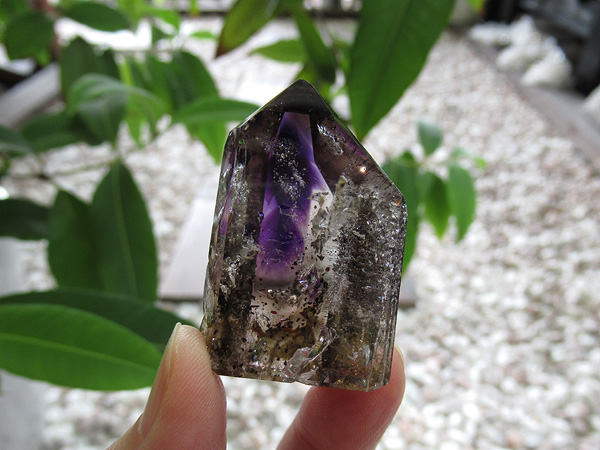 アメジストエレスチャル ポイント マダガスカル産 紫水晶