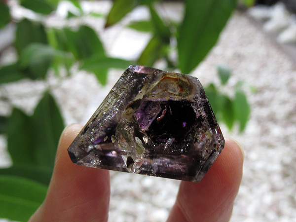 アメジストエレスチャル ポイント マダガスカル産 紫水晶