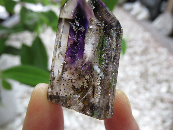 アメジストエレスチャル ポイント マダガスカル産 紫水晶