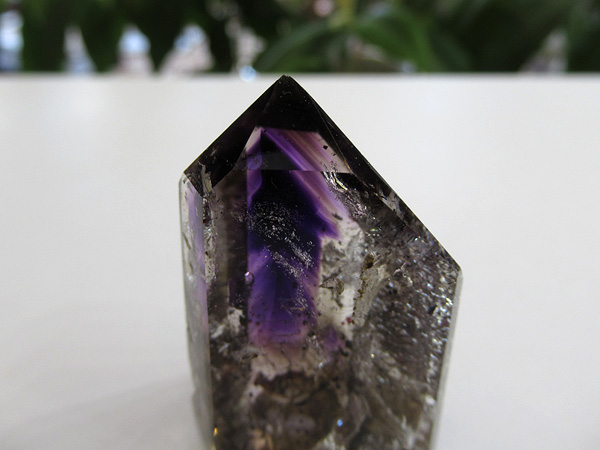 アメジストエレスチャル ポイント マダガスカル産 紫水晶