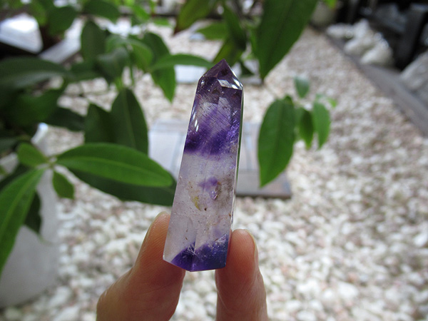 アメジストエレスチャル ポイント マダガスカル産 紫水晶