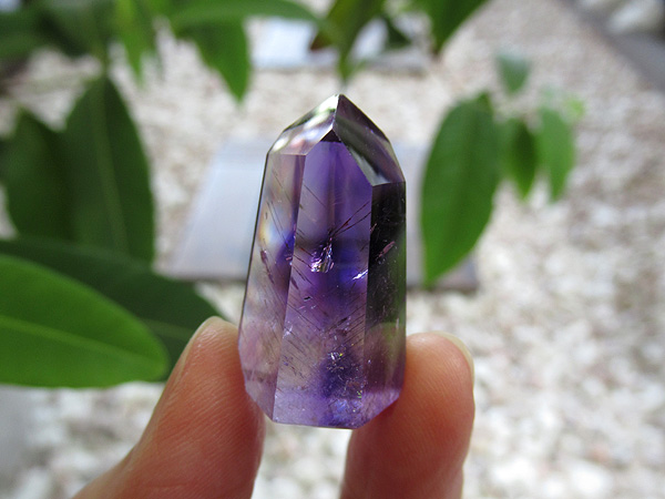 アメジストエレスチャル ポイント マダガスカル産 紫水晶