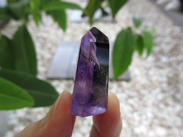 アメジストエレスチャル ポイント マダガスカル産 紫水晶